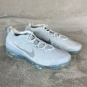 Nike Air VaporMax 2023 Flyknit Shoes Mens Size 8.5 Platinum White Running